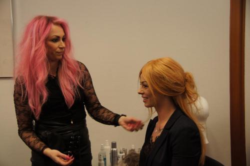 styling af lang paryk - undervisning af kursister