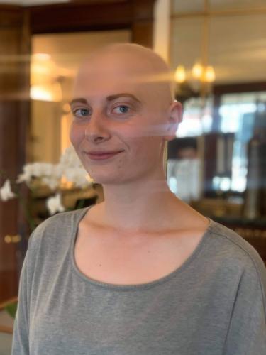 Med eller uden hår, smukt. 